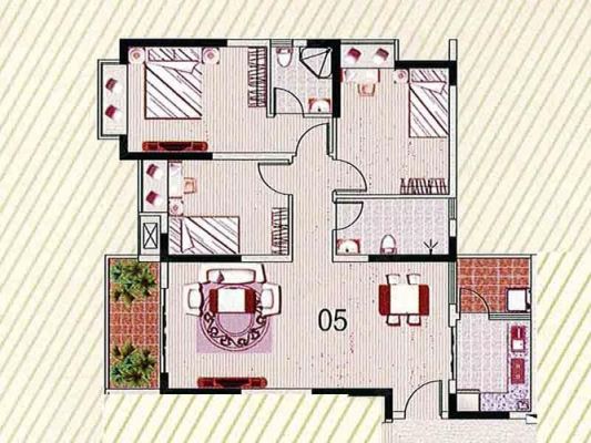 南京农村分户建房条件？134平方的套房设计图