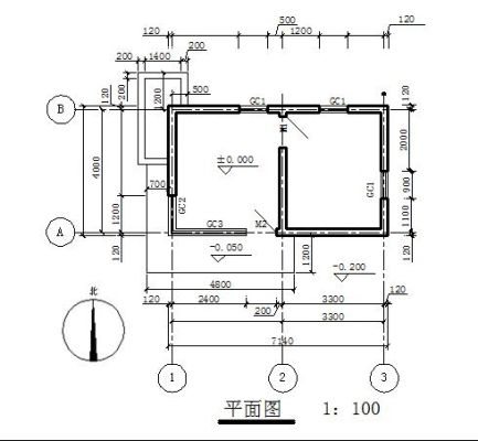 建筑制图标准中规定，A1、A2图纸的图幅大小为多少？二间2层楼房设计图纸