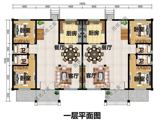 农村自建房左右两间大小不对称行吗？2间农村自建房设计