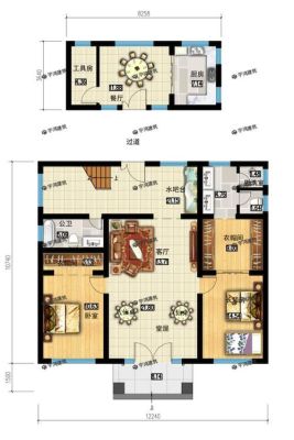 农村自建房一层3.9米二层3.6米三层3.6米住家可以？农村4间三层墅设计图