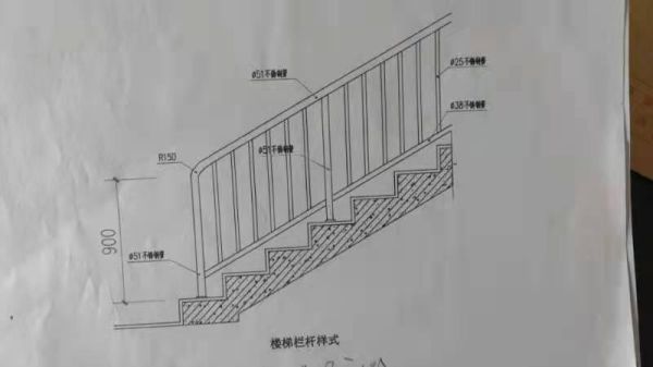 不锈钢楼梯扶手横拉和立脚怎么加尺寸？5米楼高怎么设计楼梯