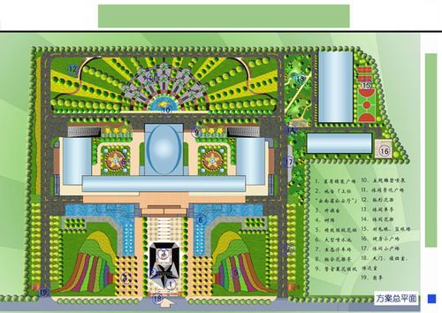 镇图是什么意思？镇政府广场设计平面图