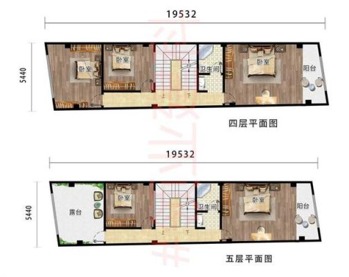 宽5米长20米的房子怎么设计建造？（便宜长方形别墅设计图）