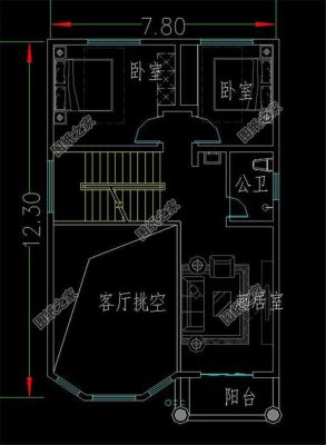 长16米宽8米的两层半农村自建房设计图？（二层楼房设计图 农村）