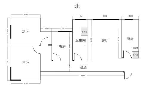 长方形的出租屋怎么布置？（长方形屋地怎么设计图）