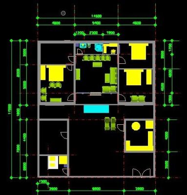 一般房屋施工图分为哪三大类？（平房室内设计图纸）