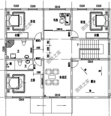 求农村二层楼房建房图纸12X8米？（简单农村二层房屋设计图纸）