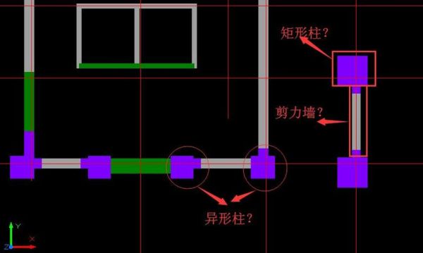 三层框架结构别墅墙厚240，柱选融入墙身的异形柱好还是矩形柱柱边与同外墙共线或者与内墙共线，哪好？（三层别墅框架设计图）