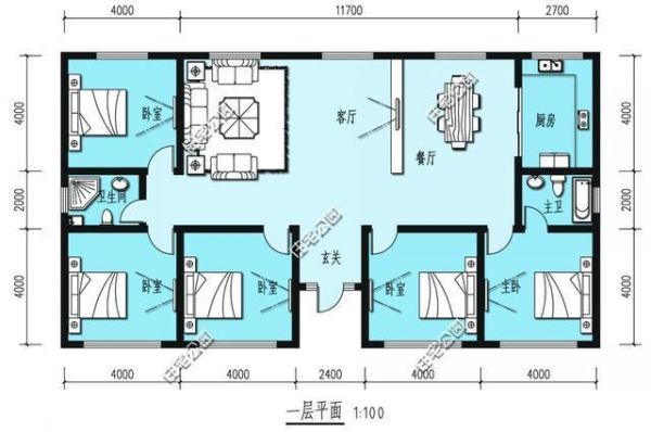 农村一层5间并排平房如何改造？（新农村5间平房设计图纸）