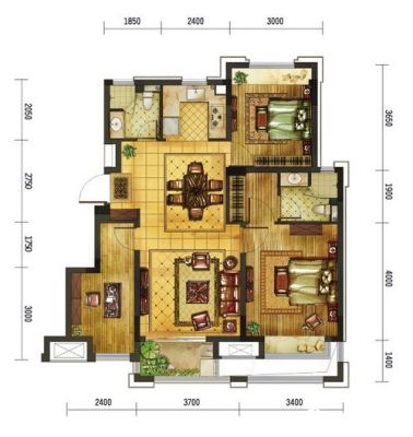 建筑面积85平方室内面积多大？（85方三房设计图）