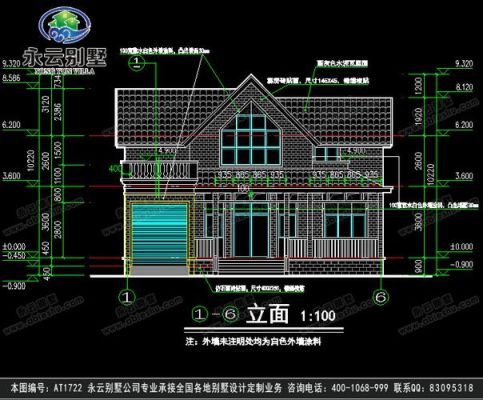 一层半别墅屋顶多高？（一层半带车库农村别墅设计图纸）