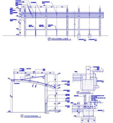 建筑雨棚详图怎么看？（停车场阳光板雨棚设计图纸）