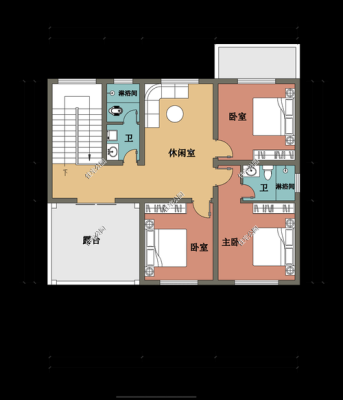 农村自建房长12米，宽9米，二层半，怎样设计？（100平米内二层半自建房设计图）