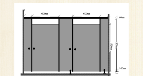 公共厕所男生小便器隔断尺寸标准？（公共厕所的隔断设计）