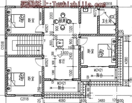 农村房子设计，20米×10米，怎样设计便宜，二层楼房？（农村两成楼房设计图片）