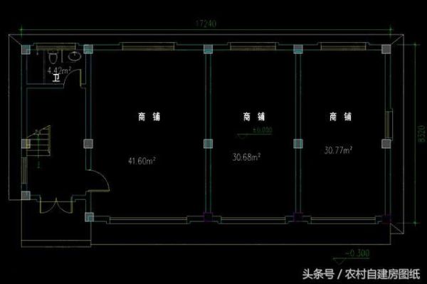 买的楼房下边一楼是商铺怎么样？（一楼带门面房屋设计图平面图）