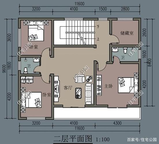 求农村住房设计图纸6米宽x14长进深三方取光1楼客厅十厨卫十1间房十楼梯间？（农家设计图纸）