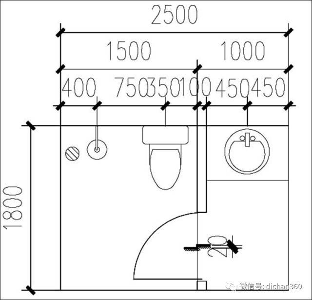cad怎样画样板房？（cad室内厕所设计平面图）