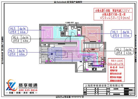 厨房燃气热水器带地暖怎么布管？（地暖水管设计平面图）