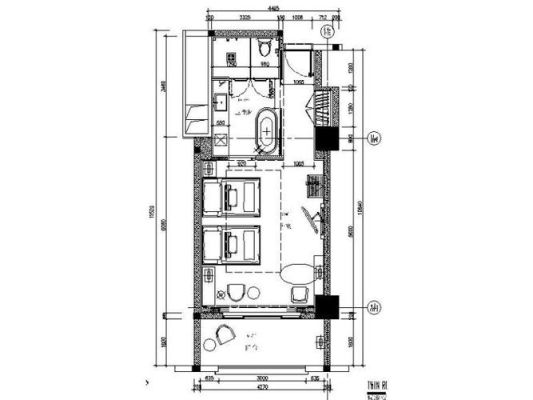 宾馆房间长宽尺寸一般是多少？（宾馆建筑设计房间尺寸要求）