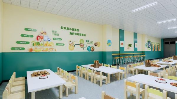 幼儿园食堂解说词？（幼儿园餐厅设计效果图设计说明）