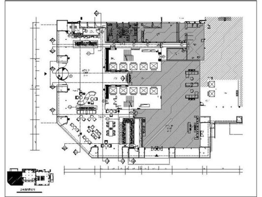 cad首层办公楼平面图详细步骤？（酒店大堂设计平面）