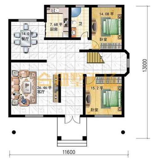 120平农村自建房详细报价？（120平米一层别墅设计图纸）