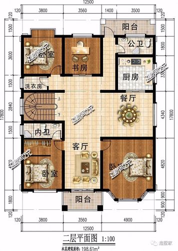 130平如何设计出最实用的户型，是自建房，方正10米乘13米？（130平方米的户型设计图）