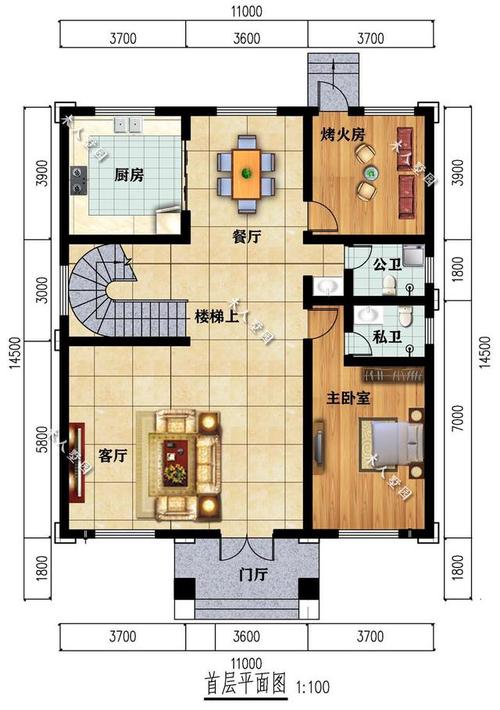 130平如何设计出最实用的户型，是自建房，方正10米乘13米？（130平方米的户型设计图）