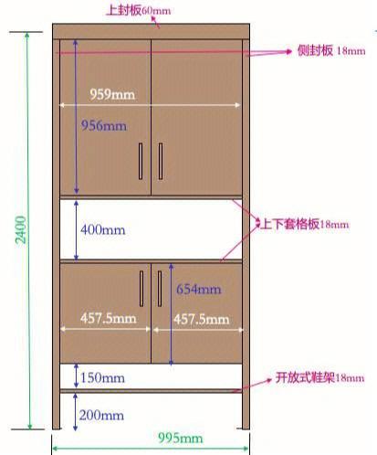 鞋柜定制标准尺寸？（鞋柜设计标准尺寸图）