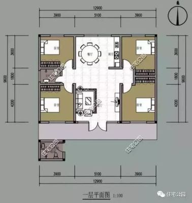 农村庄基10米宽30米长怎么样设计平房经济实用？（平房院子设计图片大全）