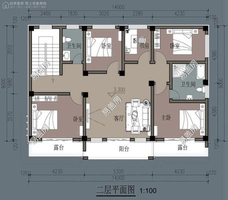 农村8.5米x13小别墅图片大全和平面设计图二层怎样建？（自建二层别墅设计图免费）