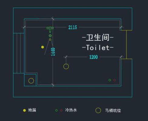 下沉式2公分卫生间标准做法？（1米2米卫生间设计图纸）