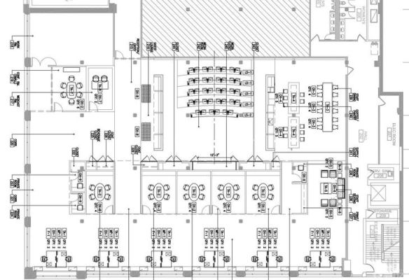 500人的公司办公面积？（500平米建筑办公室设计图）