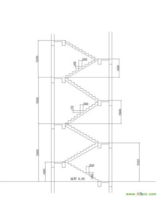 长6米宽3.5米高4米的两层楼，楼梯如何设计好？（二层办公楼梯设计图片）