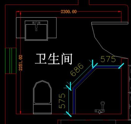 木工卫生间高低落差图纸怎么看？（厕所平面图设计）