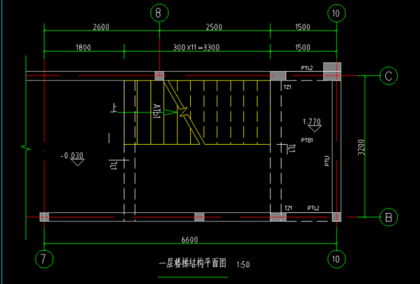 建筑中一层二层平面图楼梯怎么画？（农村楼房楼梯设计图纸）