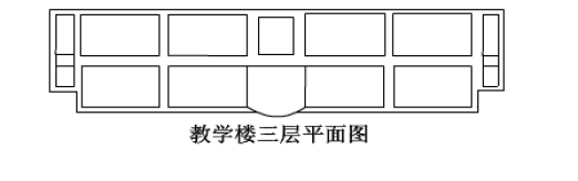 学校新建一座大楼,长是150米,画在设计平面图上的长是25厘米,宽15厘米.求学校新建大楼平面图的比例尺是多少？（房屋设计图平面图15*5）