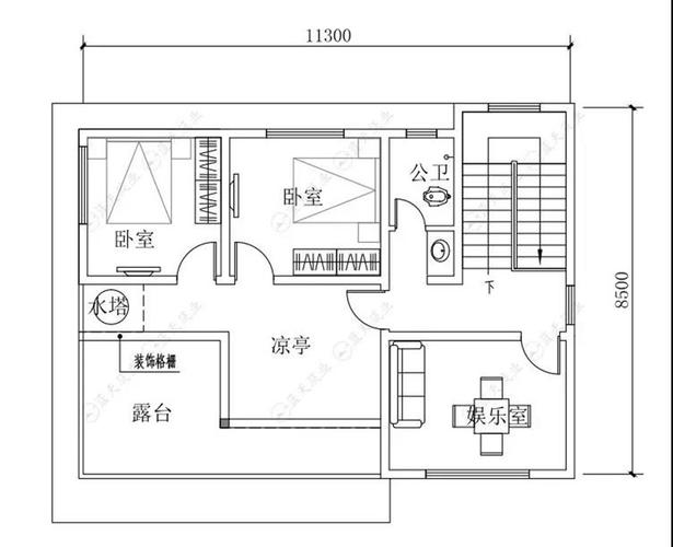 农村庄基10米宽30米长怎么样设计平房经济实用？（农村自建房屋现代设计图）