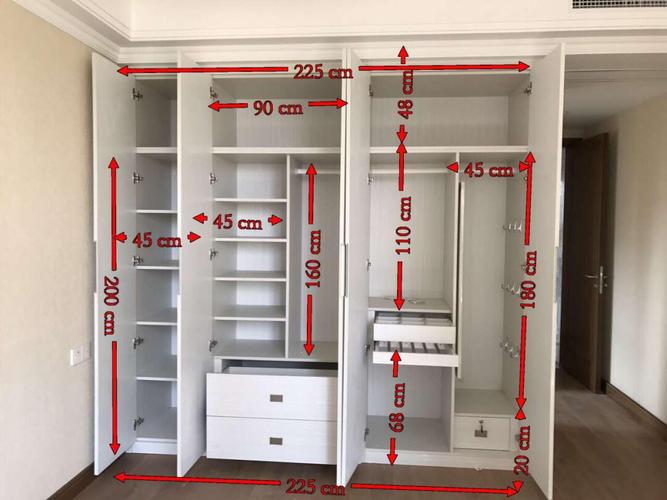 1.6米衣柜尺寸，1.6米衣柜标准尺寸是多少？（1.6衣柜设计图纸及尺寸）