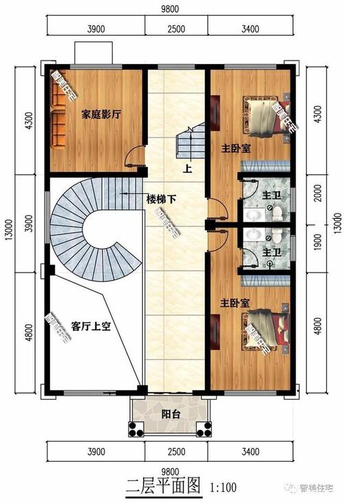 9米宽x15米长房屋图纸带楼梯3室？（宽9米长15米设计图）