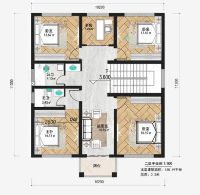 农村8.5米x13小别墅图片大全和平面设计图二层怎样建？（二层别墅设计图纸全套下载）