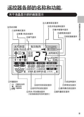 大金面板按键说明？（大金商用设计说明书）