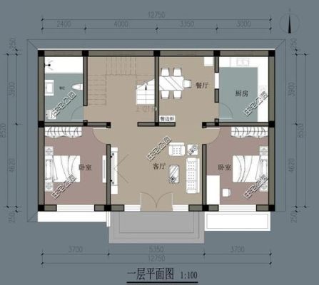 自建砖房2层楼，进深5米开间8米，房子总高8.8米左右，第一楼要罐几条水泥柱子，第二楼不罐柱子可以？（2层8米进深房屋设计）