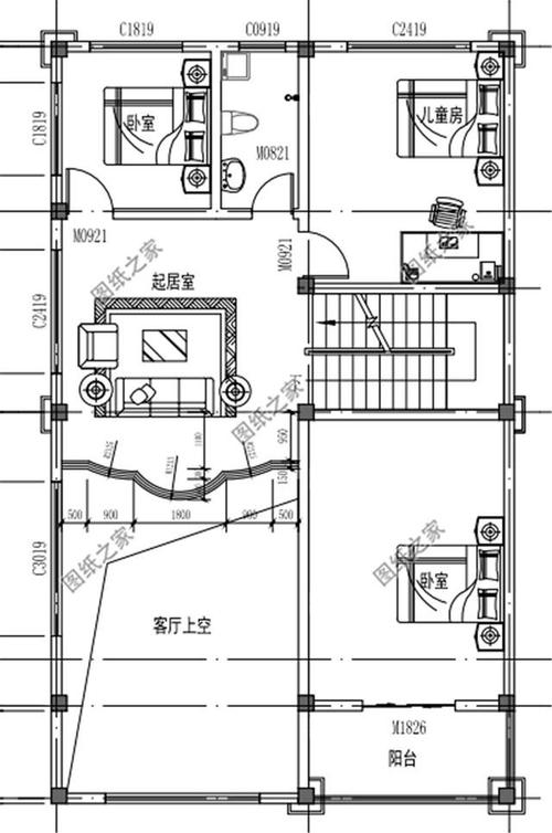 两间门面房一般多少平方？（80平米2门面农村别墅设计图纸）