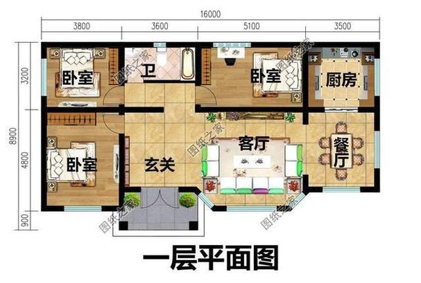 农村建房80平米需要多少红砖？（80平方米平房房屋设计图）