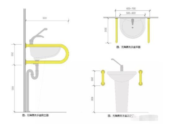 无障碍洗手盆的标准？（学校无障碍厕所设计）