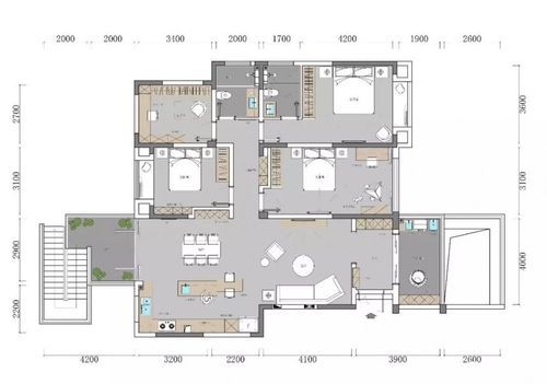 130平全屋定制投影面积大概多大（130平方 平面设计图）