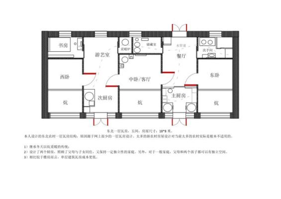 农村自建房炕新做法？（室内炕设计图）