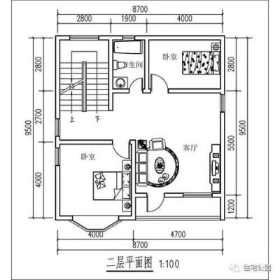 农村自建房长9米，宽8.5米，盖二层楼房怎样设计。能给画个图吗？（9米宽自建房设计）